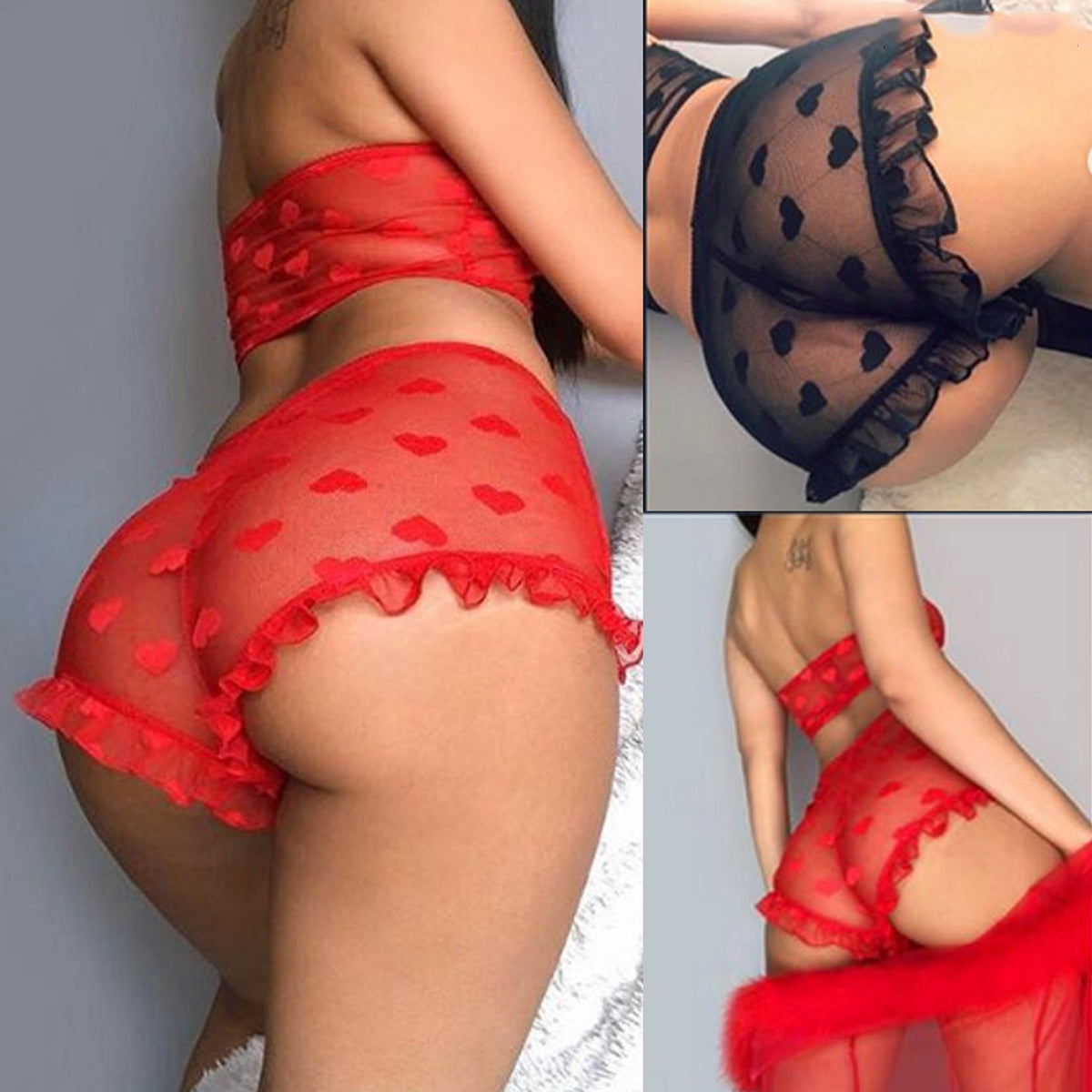 Culotte et bandeau transparent