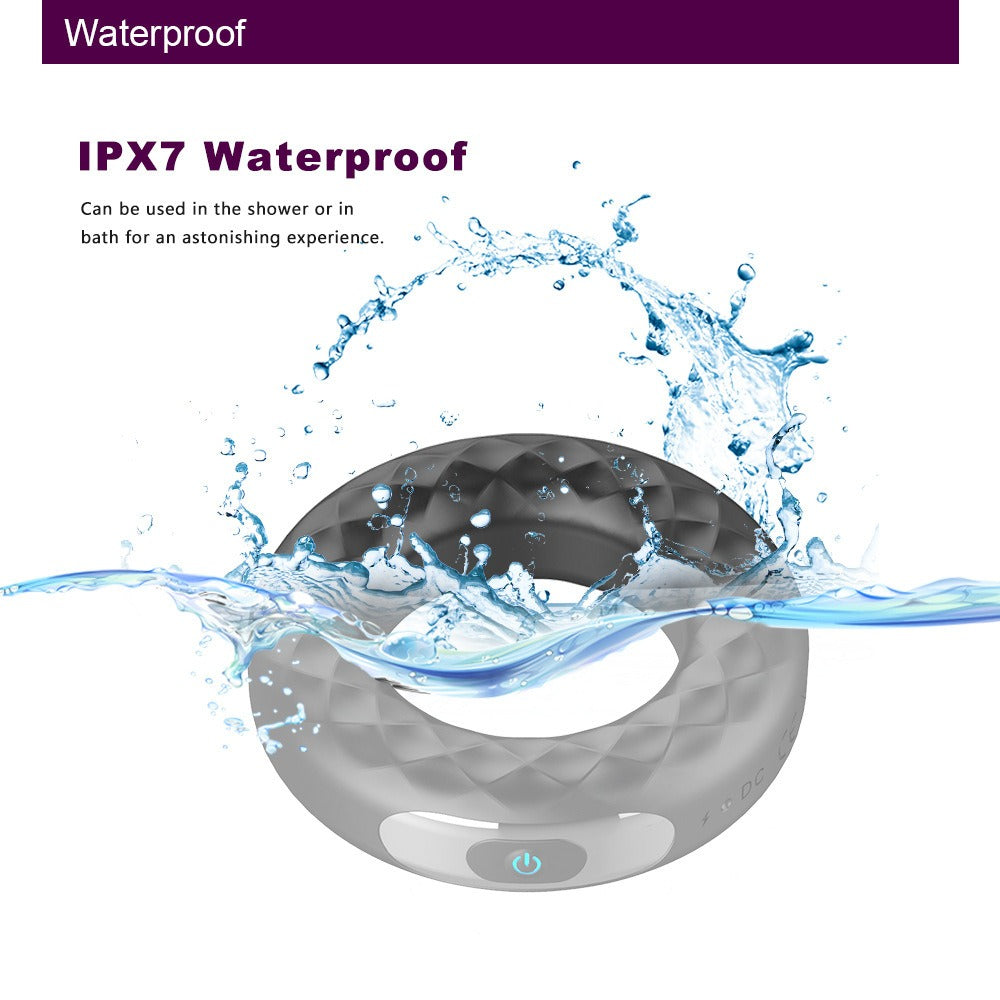 Anneau Vibrant Rechargeable en Silicone – Design Circulaire