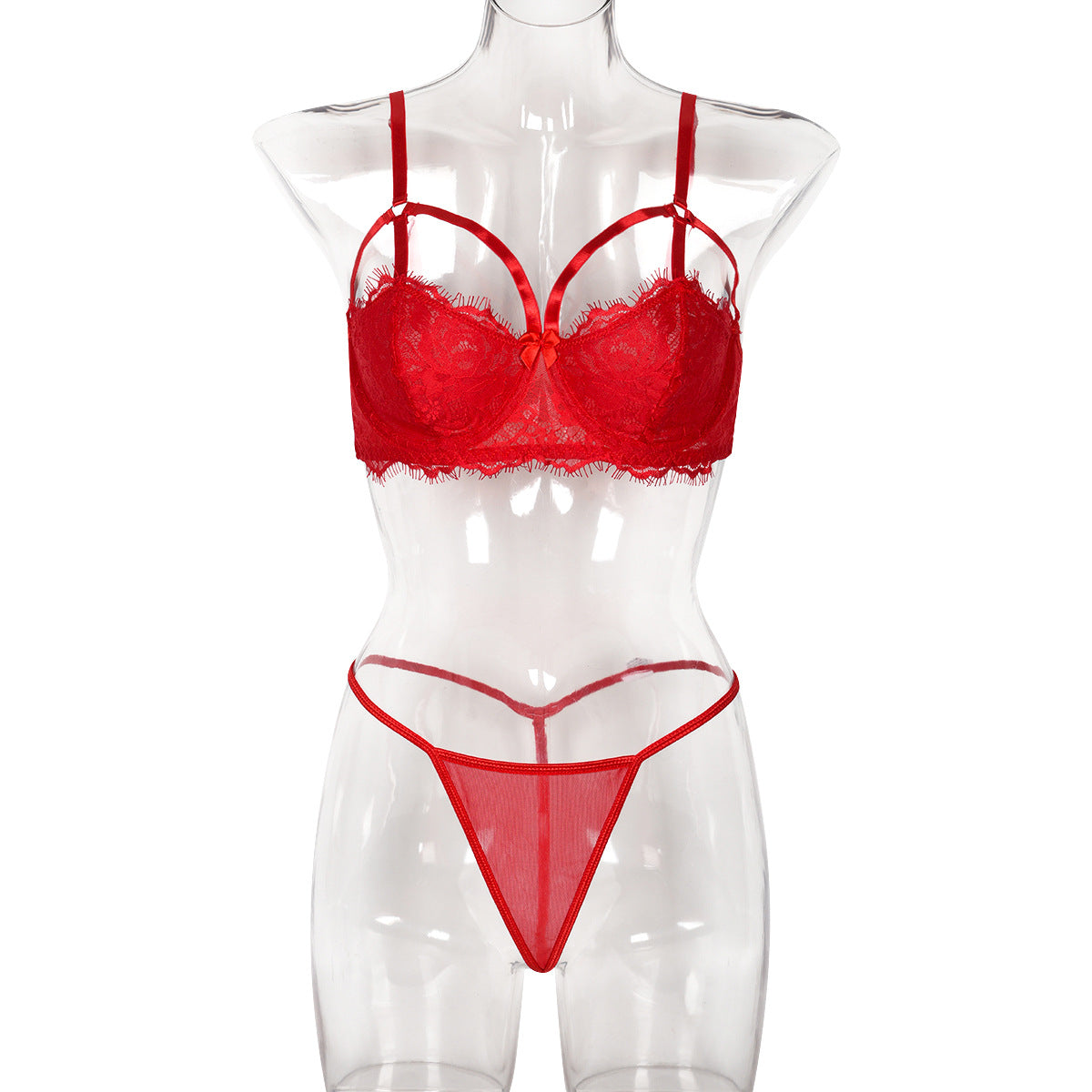 Ensemble Lingerie Rouge Deux Pièces